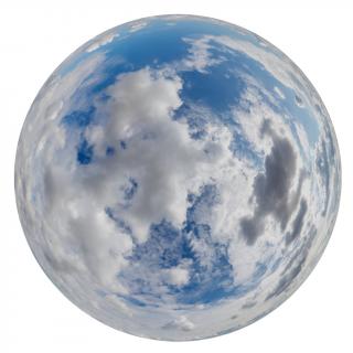 HDRi Skydome of Clouded Sky 12K